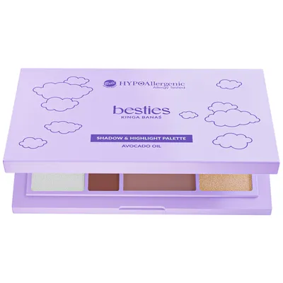 Bell Bell HYPOAllergenic x Besties, Shadow & Highlight Palette (Paleta cieni do powiek i rozświetlaczy)