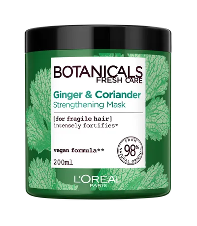 L'Oreal Paris Botanicals Fresh Care, Imbir & Kolendra, Wzmacniająca maska do włosów osłabionych