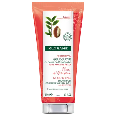 Klorane Fleur d'Hibiscus Nutrition Gel Douche (Żel odżywiający pod prysznic z maslem Cupuacu `Kwiat hibiskusa`)