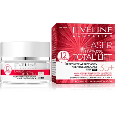 Eveline Cosmetics Laser Therapy Total Lift, Przeciwzmarszczkowy krem ujędrniający na dzień i na noc 35+