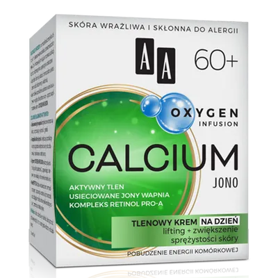 AA Oxygen Infusion, Calcium Jono, Tlenowy krem na dzień 60+