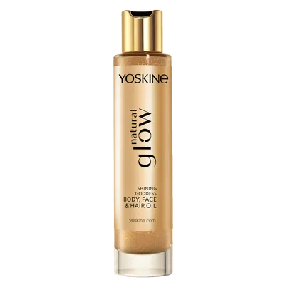 Yoskine Natural Glow, Shining Godess Body, Face & Hair Oil (Rozświetlający olejek do ciała, twarzy i włosów)