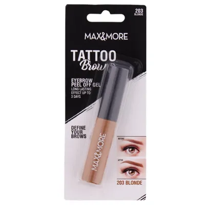 Max & More Tattoo Brow Eyebrow Peel Off Gel (Żel - tatuaż do brwi)
