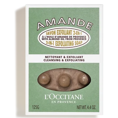 L'Occitane Amande Savon Exfoliant 2-en-1 (Peelingujące mydło `Migdał`)