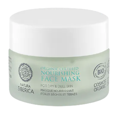 Natura Siberica Organic Certified Nourishing Face Mask (Organiczna certyfikowana odżywcza maska do twarzy do skóry suchej i zmęczonej z hydrolatem z aralii mandżurskiej)