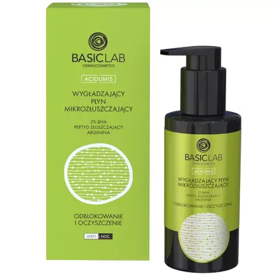 BasicLab Dermocosmetics Acidumis, Wygładzający płyn mikrozłuszczający