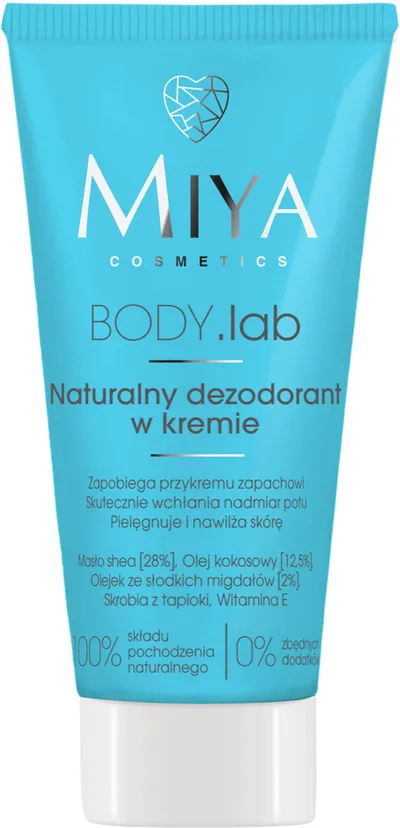 Miya Cosmetics BODY.lab, Naturalny dezodorant w kremie