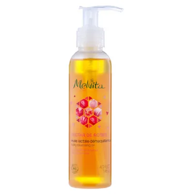 Melvita Nectar de Roses Milky Cleansing Oil (Oczyszczający olejek do twarzy i oczu)