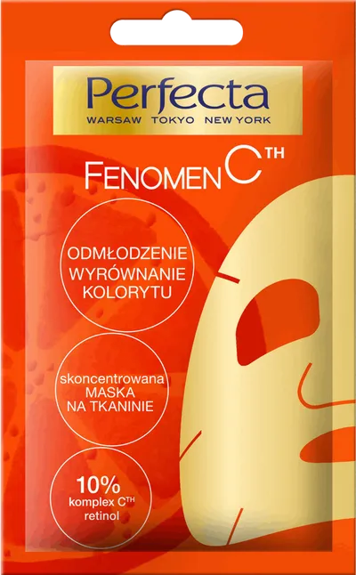 Perfecta Fenomen C, Skoncentrowana maska na tkaninie, Odmłodzenie & wyrównanie kolorytu