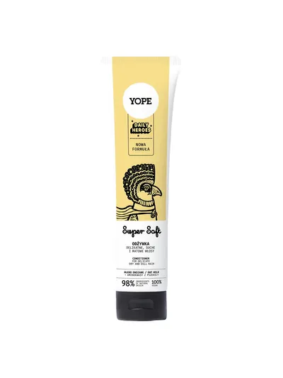 Yope Daily Heroes, Super Soft, Odżywka do włosów delikatnych, suchych i matowych (nowa wersja)