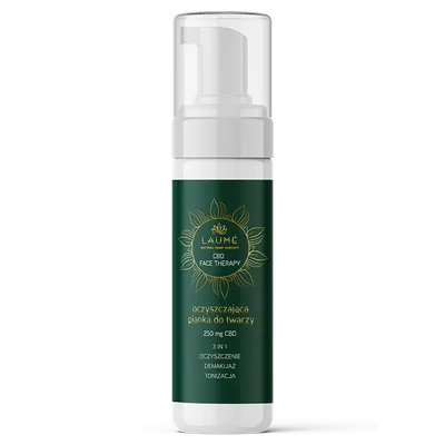 Laume CBD Face Therapy, Oczyszczająca pianka do twarzy 3w1  250 mg CBD