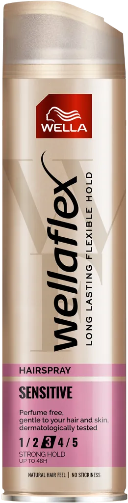 Wella Wellaflex, Sensitive, Hairspray (Lakier do włosów mocno utrwalający)