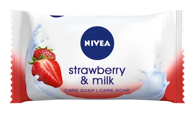 Nivea Strawberry & Milk, Mydło w kostce (nowa wersja)
