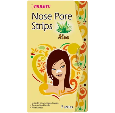 Prreti Nose Pore Strips Aloe (Oczyszczające plastry na nos `Aloes`)