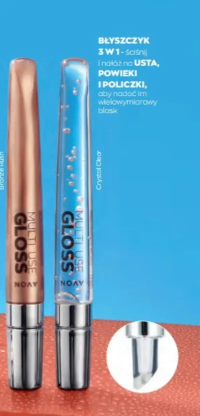 Avon Lip Gloss (Błyszczyk 3w1 do ust powiek i policzków)