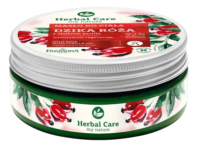 Herbal Care Masło do ciała 'Dzika róża z olejkiem perilla'