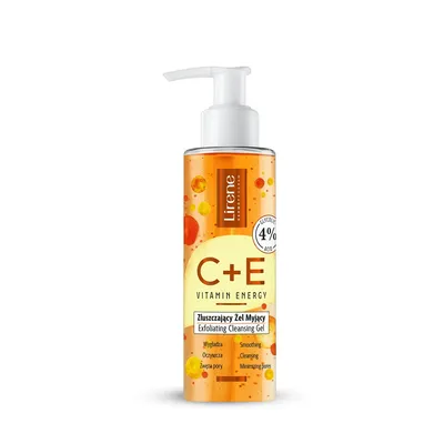 Lirene Dermoprogram C+E Vitamin Energy, Złuszczający żel myjący