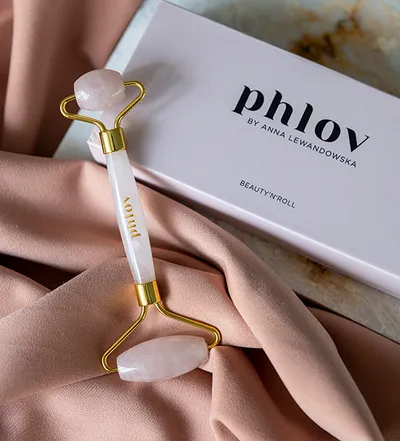 Phlov by Anna Lewandowska Beauty`n`roll, Roller masujący z różowego kwarcu
