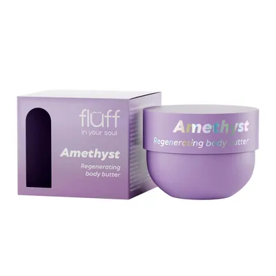 Fluff Amethyst Regenerating Body Butter (Regenerujące masło do ciała z ekstraktem z ametystu)