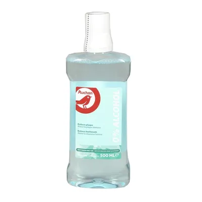 Auchan Mouthwash Daily Use 0% Alcohol (Płyn do płukania ust bez alkoholu)
