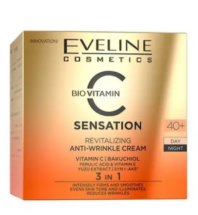 Eveline Cosmetics C Sensation, Rewitalizujący krem przeciwzmarszczkowy 40+