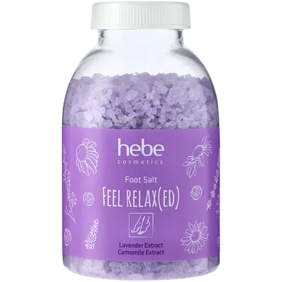 Hebe Cosmetics, Feel Relax(ed) Foot Salt (Sól do stóp z wyciągiem z lawendy i rumianku)