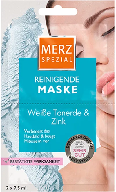 Merz Reinigende Maske Tonerde & Zink (Maseczka oczyszczająca z białą glinką i cynkiem)