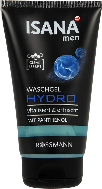 Isana Men, Classic, Żel do mycia twarzy `Hydro`