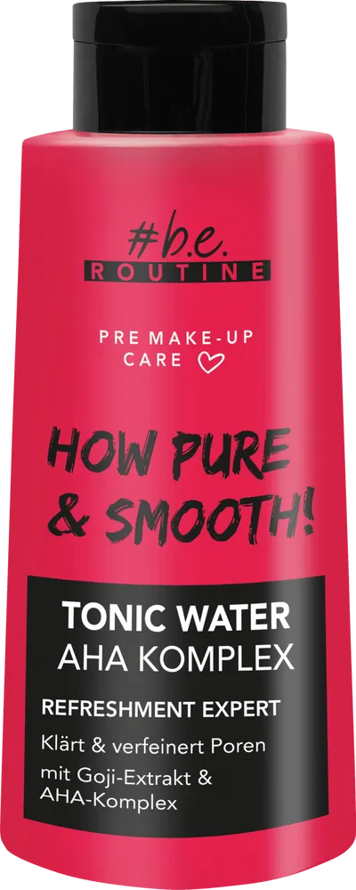 B.e. Routine Pre Make-up Care, How Pure & Smooth! Tonic Water AHA Komplex (Tonik z kwasami AHA)