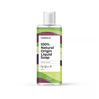 Swonco 100% Natural Origin Liquid Soap Fig & Green Tea (Naturalne mydło w płynie)