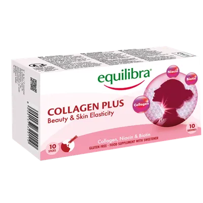 Equilibra Collagen Plus Beauty & Skin Elasticity (Kolagen i Biotyna, Suplement diety)