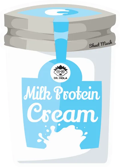Dr. Mola Milk Protein Cream Sheet Mask (Kremowa maseczka w płachcie `Proteiny mleka`)