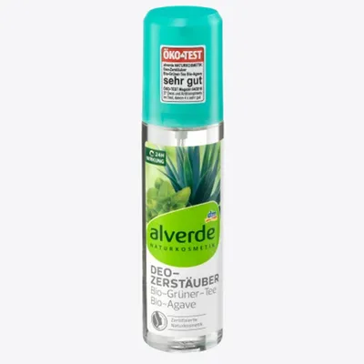 Alverde Deo Zerstäuber Bio-Grüner Tee & Bio-Agave (Dezodorant w sprayu z zieloną herbatą i agawą)