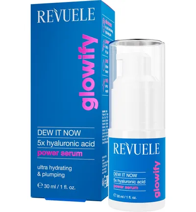 Revuele Glowify, Dew It Now, 5x Hyaluronic Acid Power Serum (Serum do twarzy z kwasem hialuronowym)