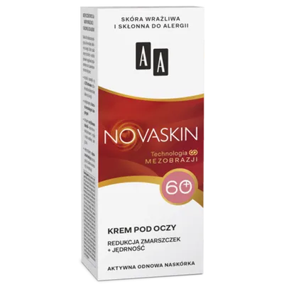 AA Novaskin, Krem pod oczy 60+ 'Redukcja zmarszczek + Jędrność'