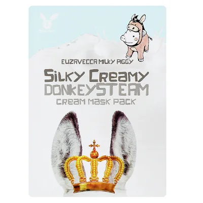 Elizavecca Silky Creamy donkey Steam Cream Mask (Maska w płachcie z kremem parowym)