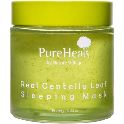 Pure Heals Real Centella Leaf Sleeping Mask (Łagodząca maska do twarzy na noc `Centella azjatycka`)