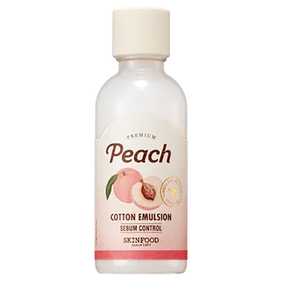 SkinFood Peach, Cotton Emulsion Sebum Control (Emulsja do twarzy)