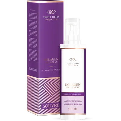 Souvre Triple Helix Formula, Kolagen Naturalny, Żel do mycia twarzy