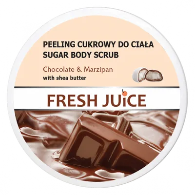 Fresh Juice Sugar Body Scrub Chcolate & Marzipan (Peeling cukrowy do ciała `Czekolada & marcepan`)