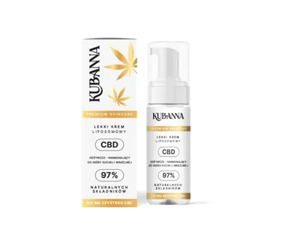 Kubanna Nawilżający krem CBD liposomowy do cery wrażliwej/suchej