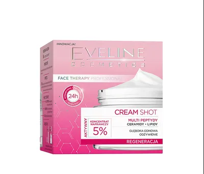 Eveline Cosmetics Face Therapy Professional, Cream Shot Regeneracja , Krem do twarzy