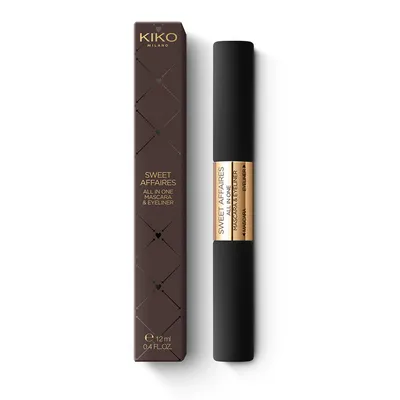 Kiko Milano Sweet Affaires, All In One Mascara & Eyeliner (Tusz do rzęs zwiększający objętość i czarny eyeliner)