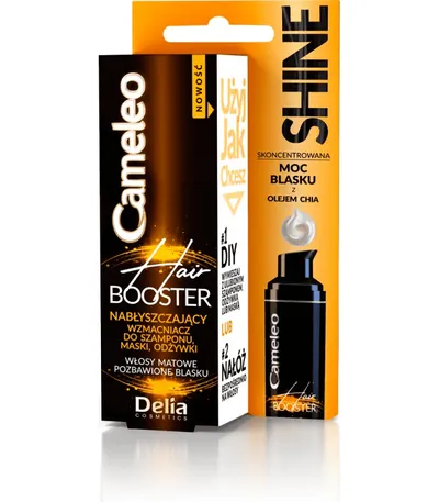 Delia Cameleo, Hair Booster, Nabłyszczający wzmacniacz do szamponu, maski, odżywki `Shine`