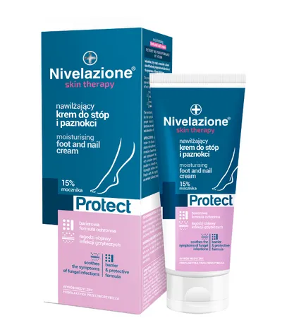 Nivelazione Skin Therapy Protect, Nawilżający krem do stóp i paznokci