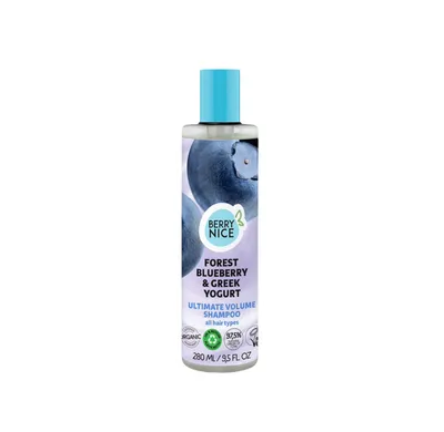 Berry Nice Forest Blueberry & Greek Yogurt, Ultimate Volume Shampoo (Borówka i Jogurt Grecki, Szampon zwiększający objętość)