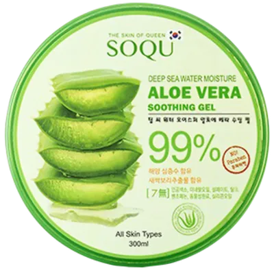 Soqu Aloe Vera Soothing Gel 99% (Aloesowy żel do twarzy ciała i włosów)