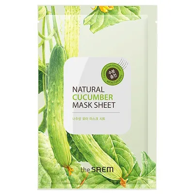 The Saem Natural Cucumber, Mask Sheet (Maseczka w płachcie z ogórkiem)