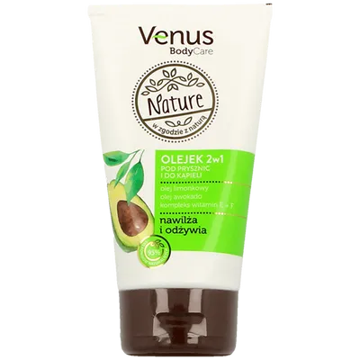 Venus Nature, BodyCare, Olejek pod prysznic i do kąpieli 2 w 1 'Olej limonkowy + olej awokado + kompleks witamin E + F'
