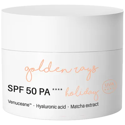 Nacomi Next Lvl, Golden Rays, Holiday Formula Cream SPF 50+ (Wodoodporny krem z filtrem SPF 50+)